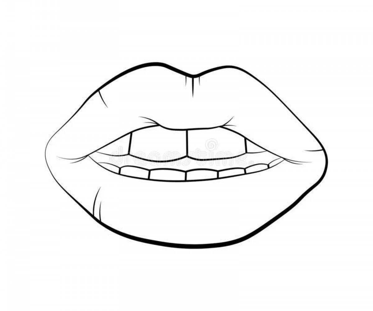 Поразительный рисунок губ