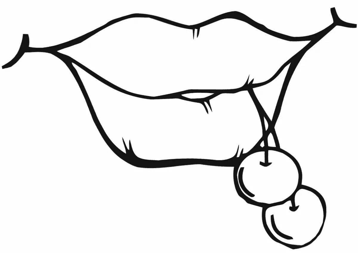 Привлекательный рисунок губ