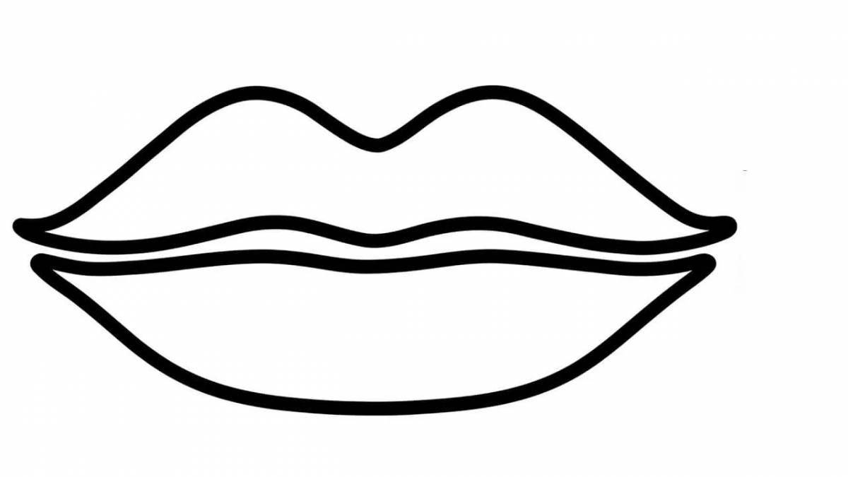 Beautiful lip pattern