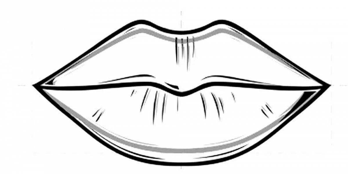 Мистический рисунок губ