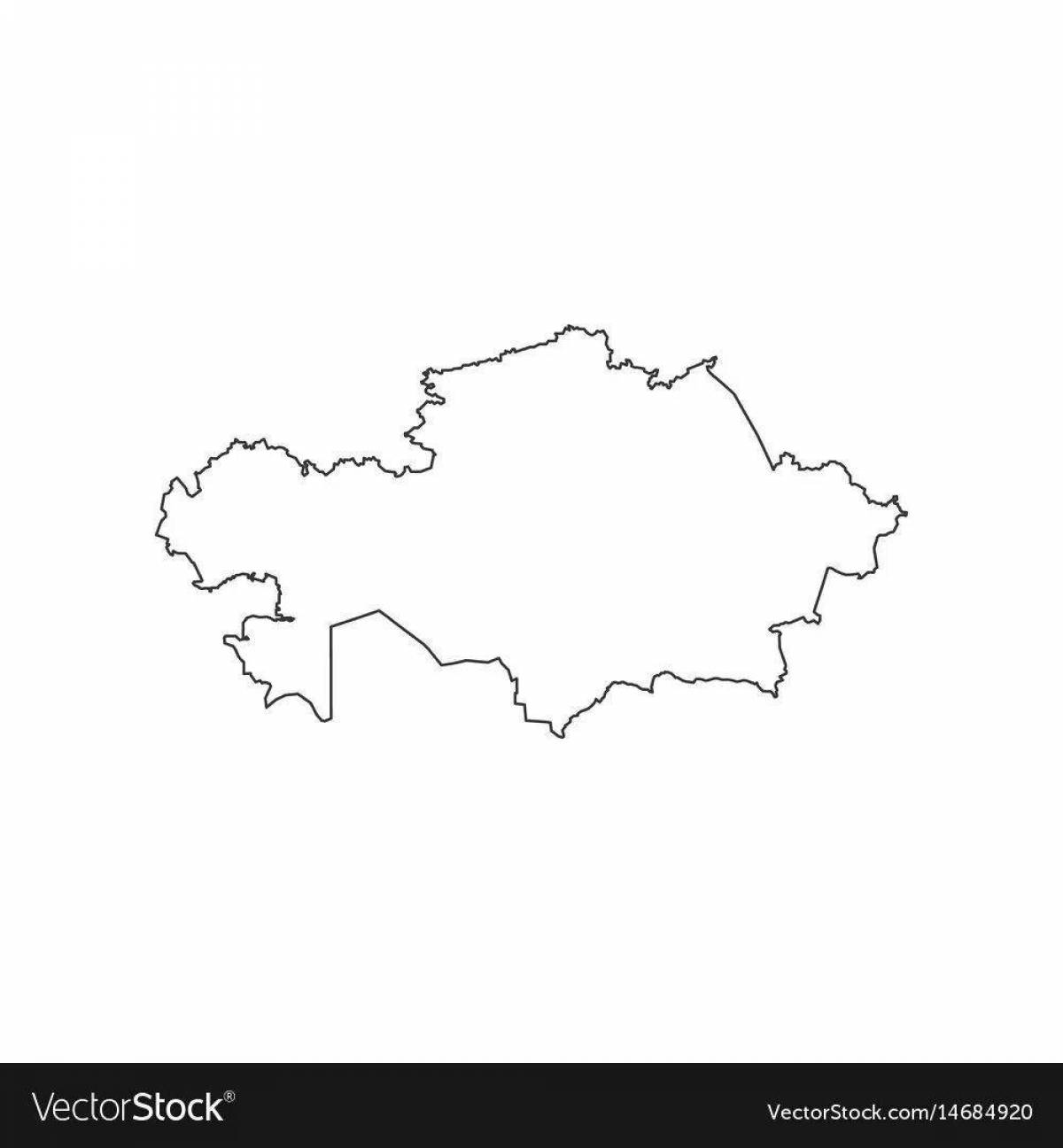 Раскраска сказочные карты казахстана