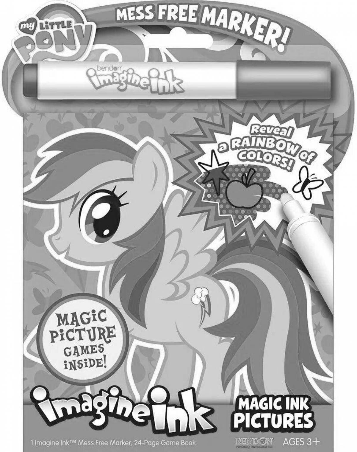 Elegant magic marker coloring book