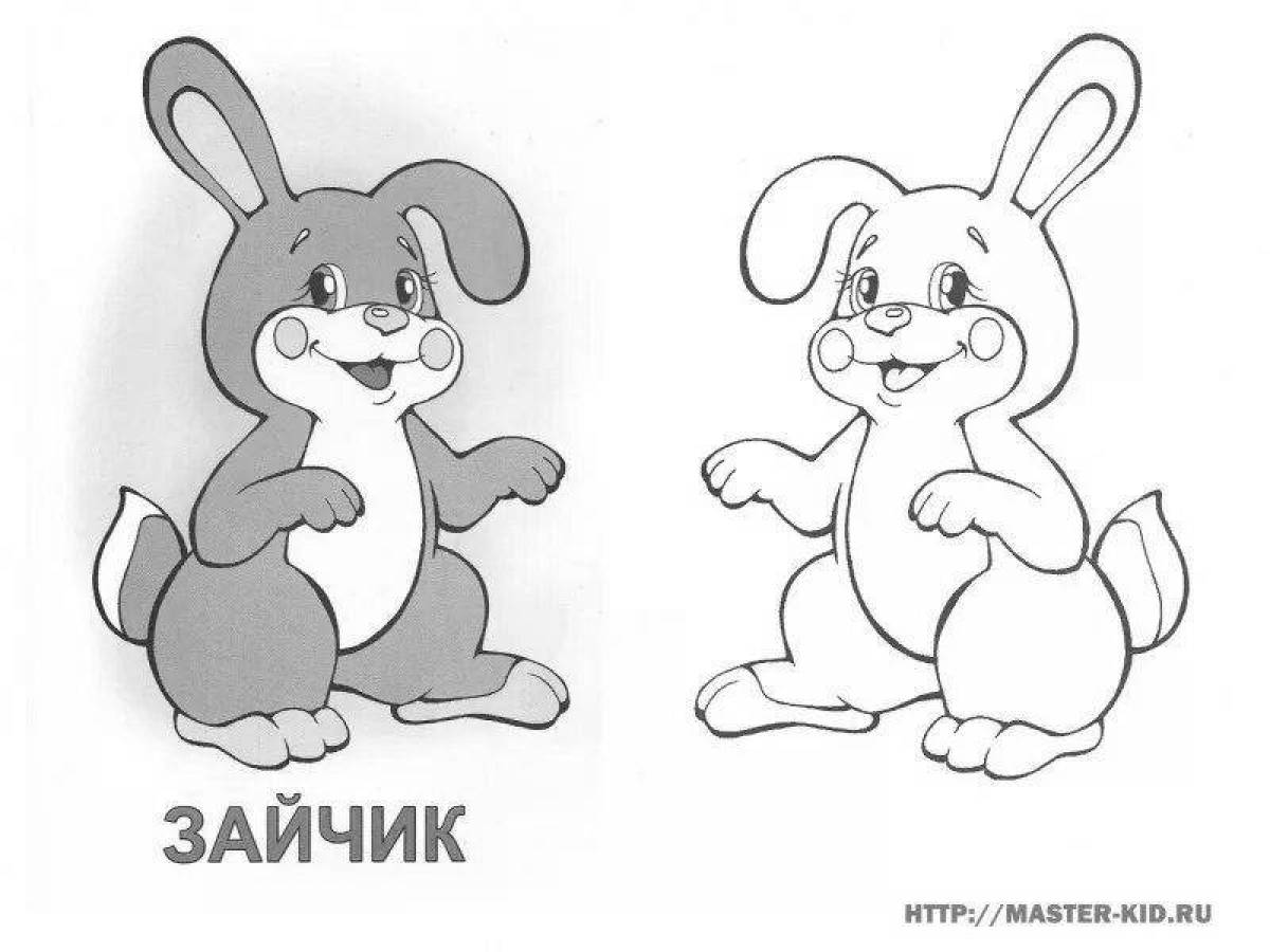 Bunny glossy coloring book