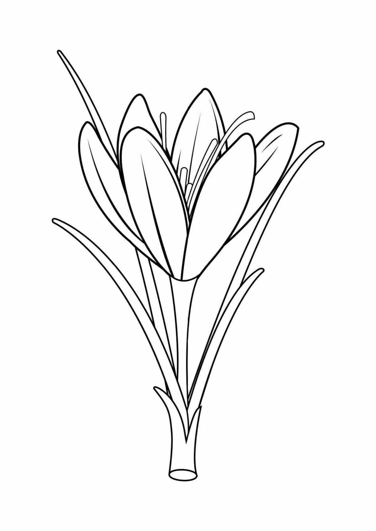 Glowing grass coloring page