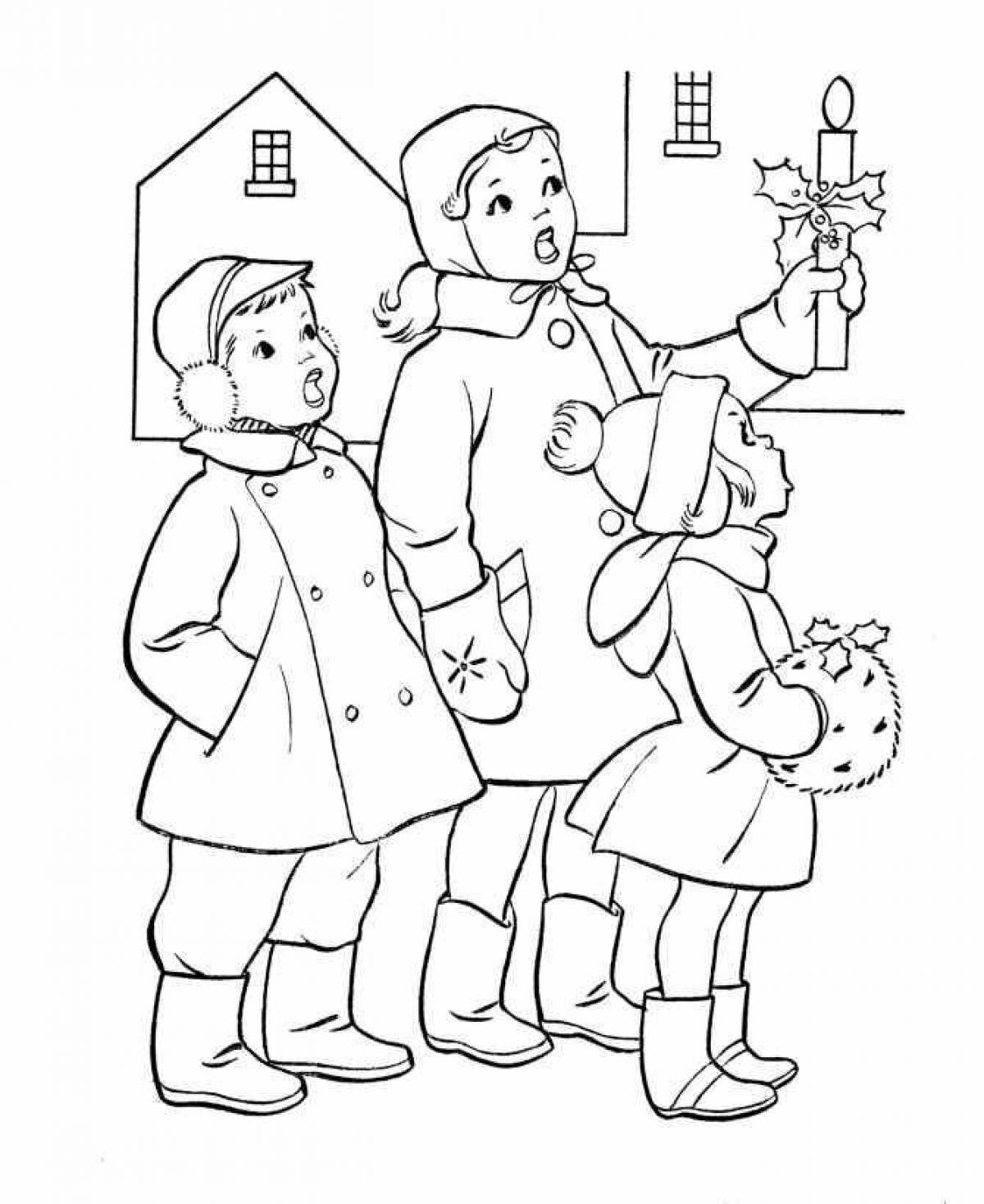 Great carol coloring book