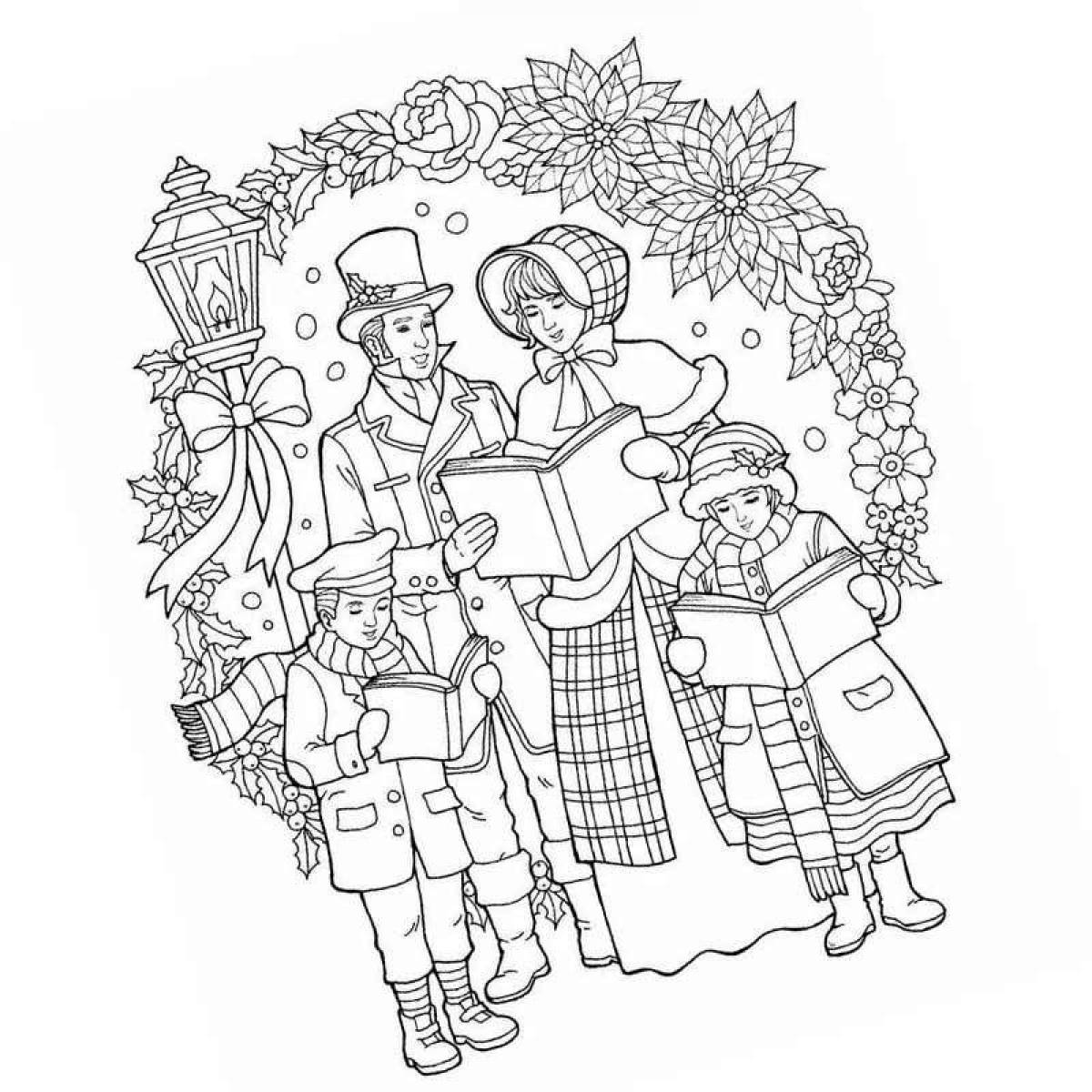 Amazing carol coloring pages
