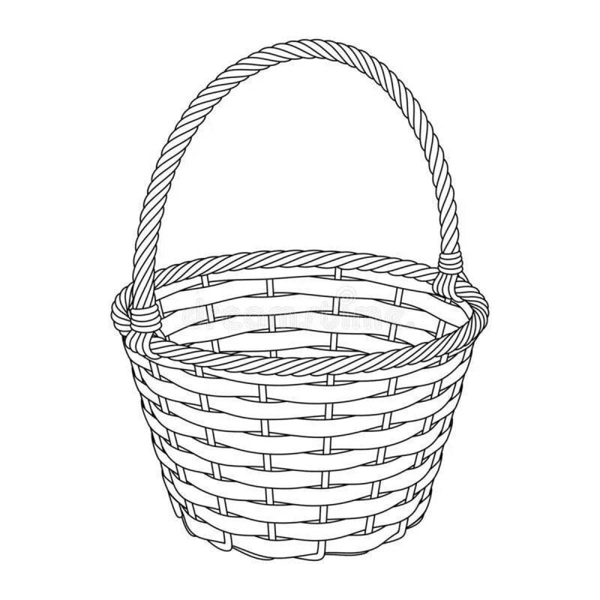 Coloring the fun basket is empty