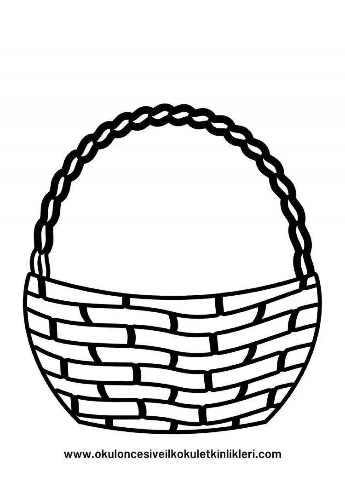 Photo Color-flamboyant cart is empty coloring book