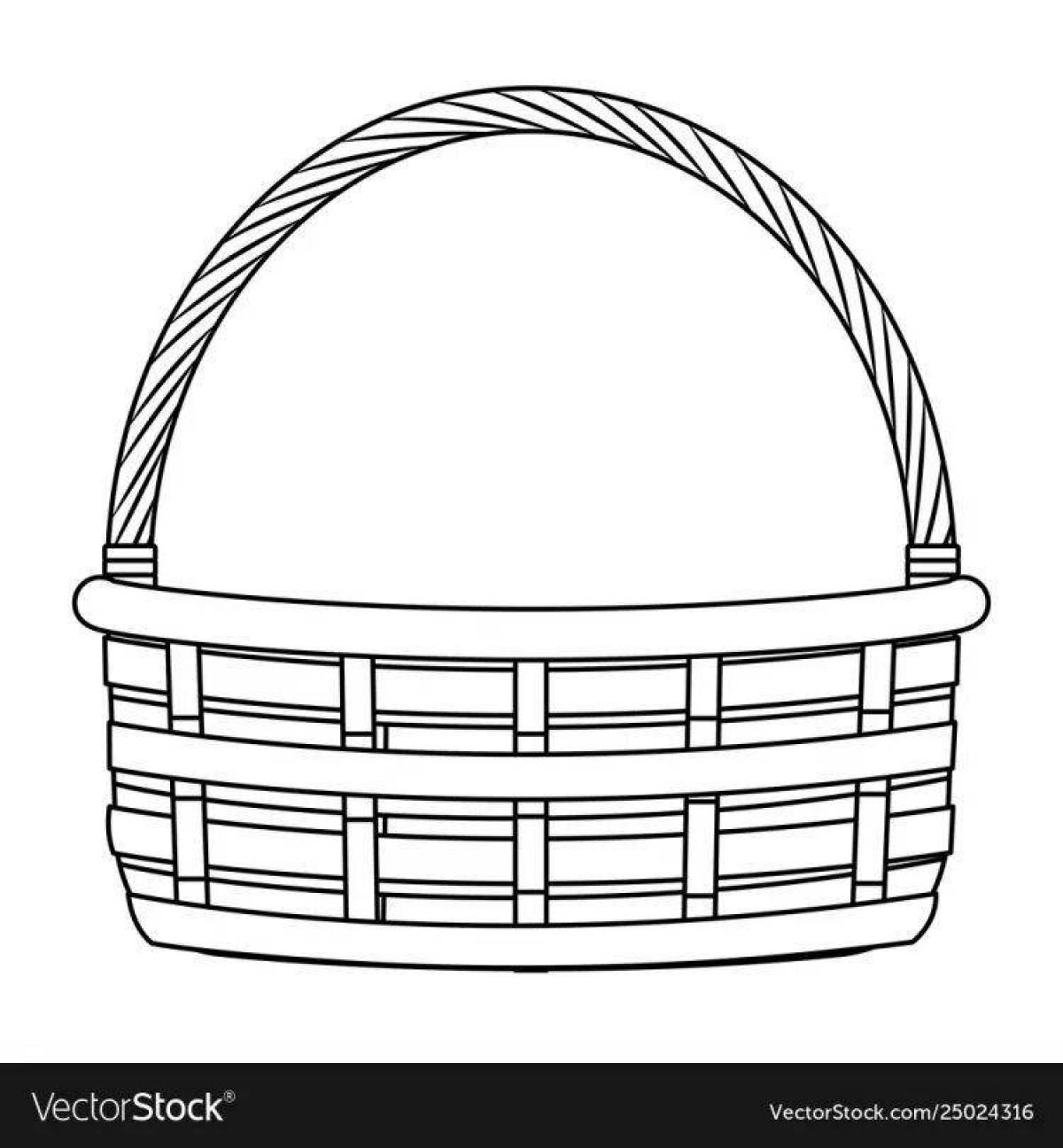 Color-frolic cart is empty coloring page