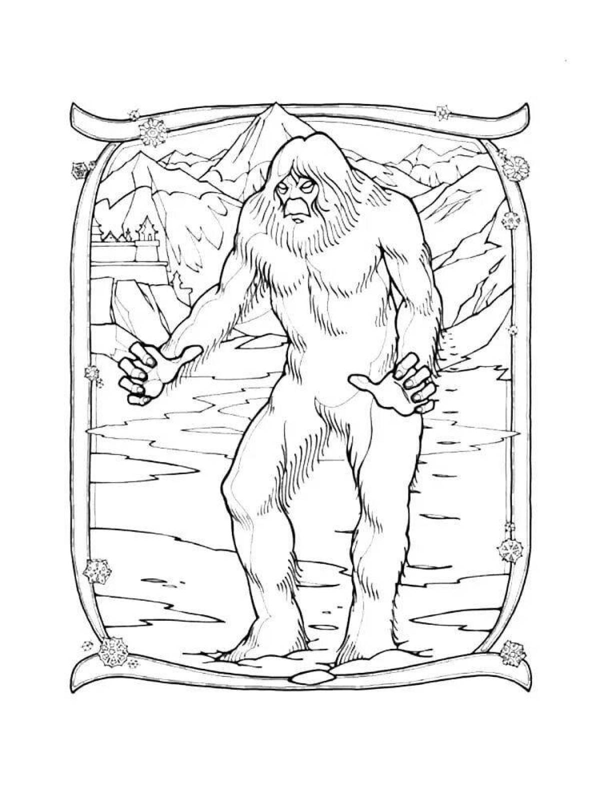 Exquisite big foot coloring book