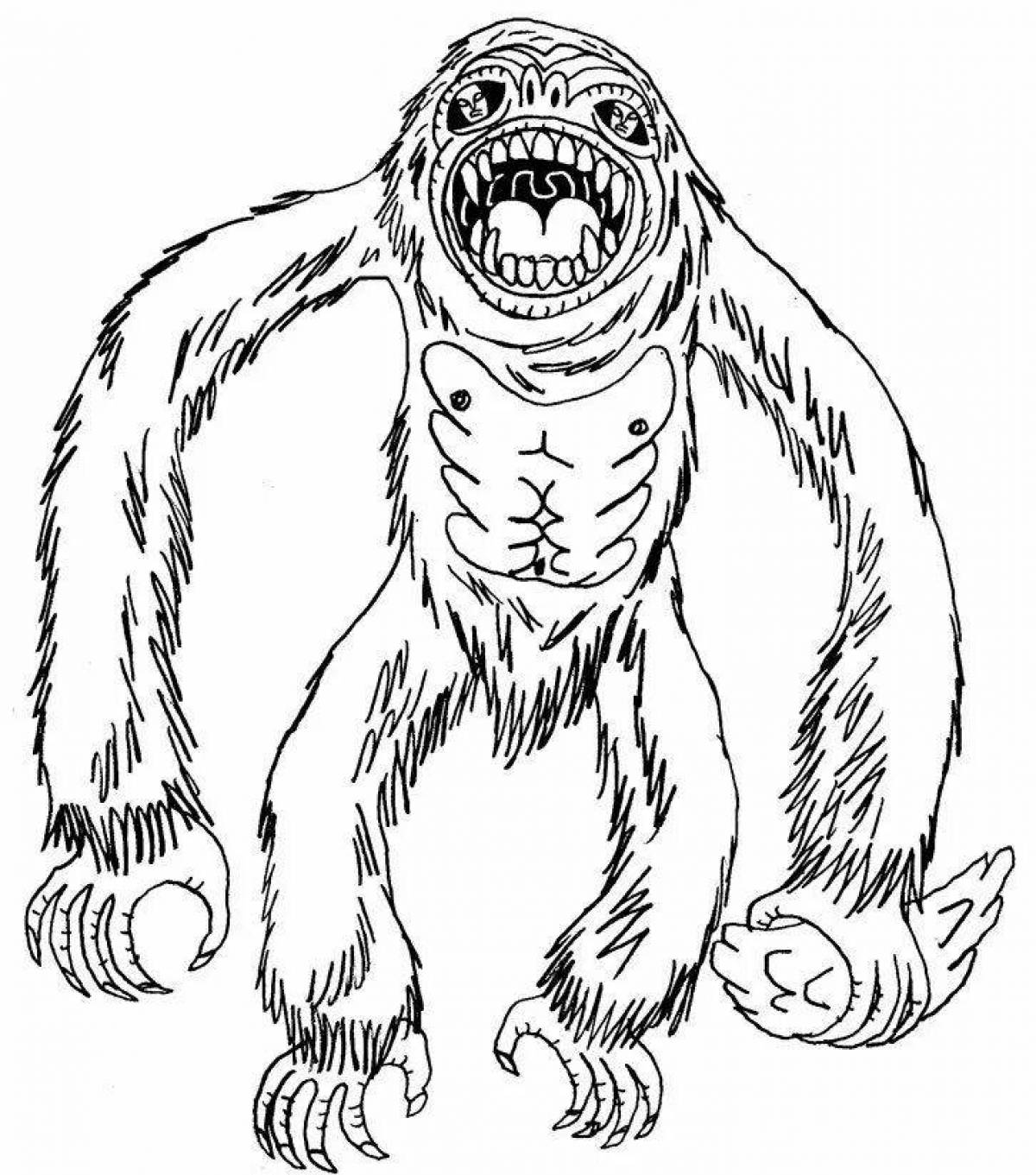 Big foot style coloring book