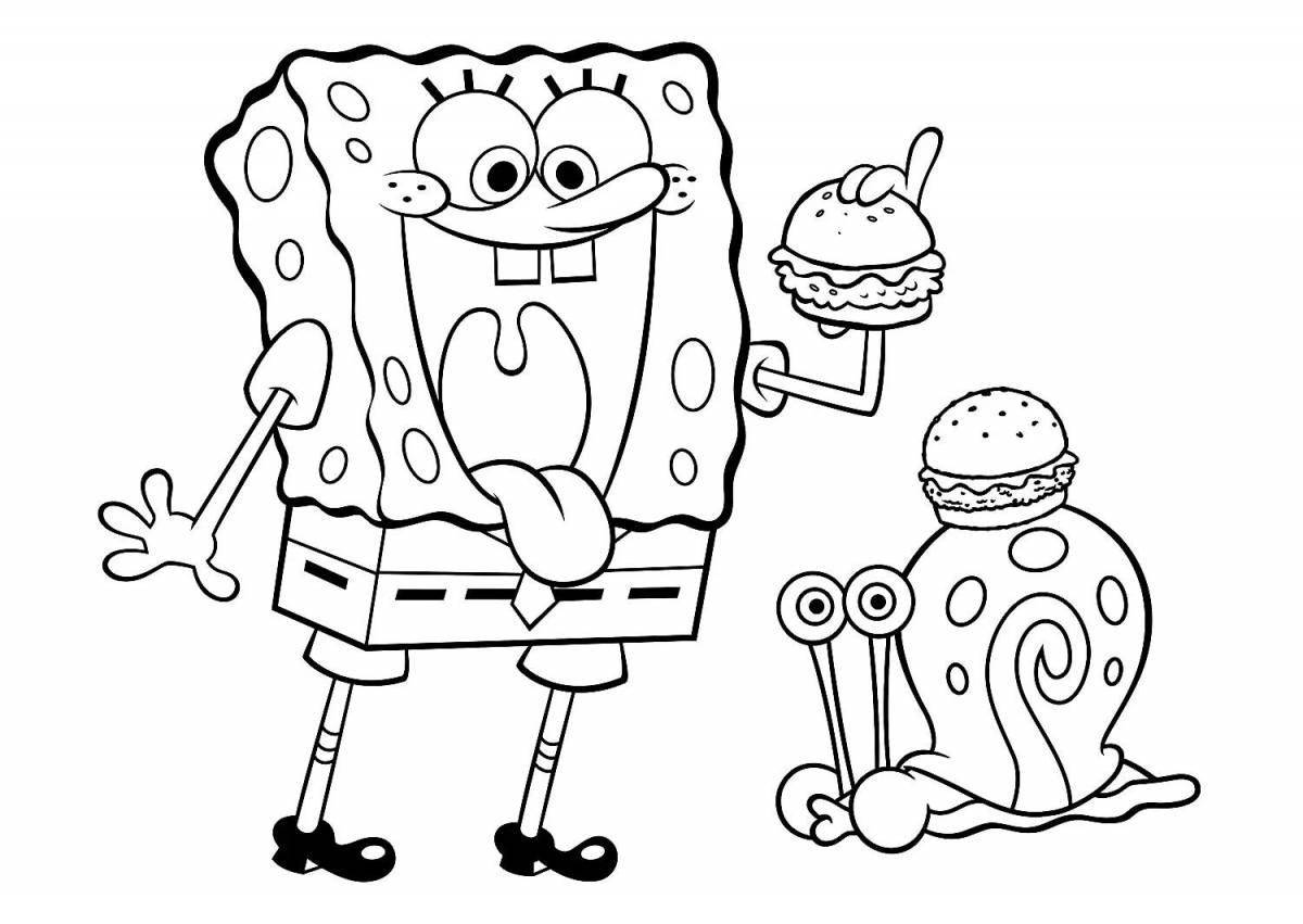 Coloring page energetic bobsy boo
