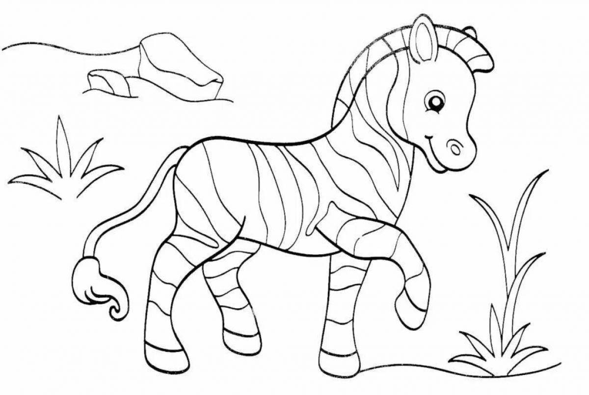 Awesome animal coloring page