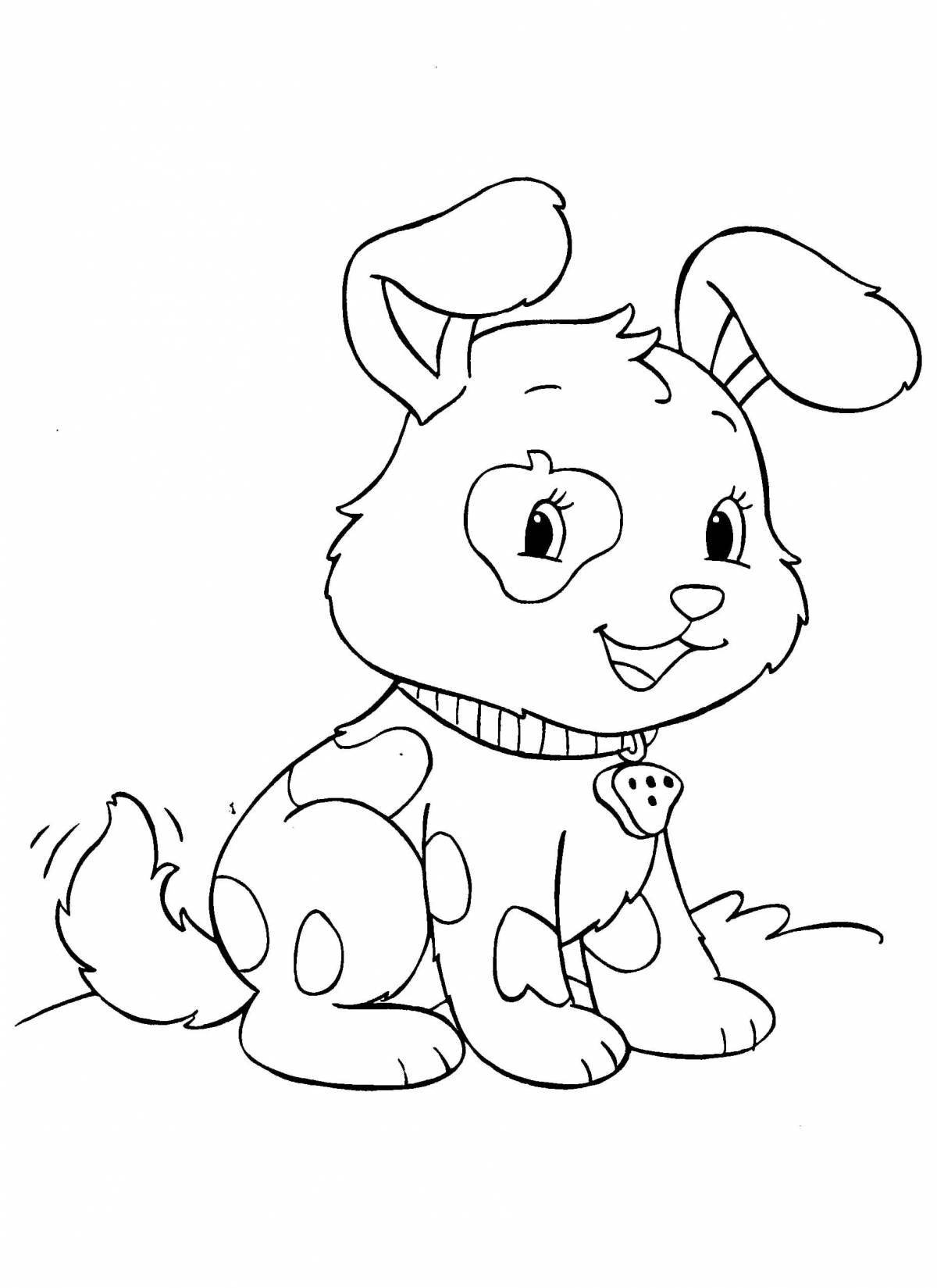 Fancy animal coloring page