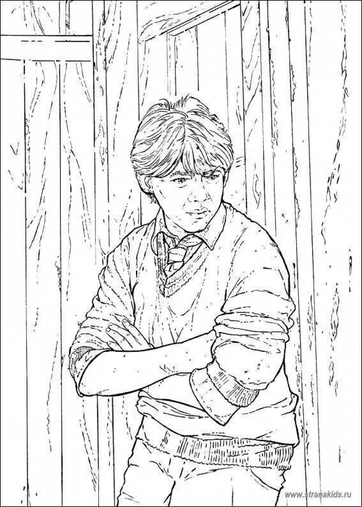 Ron Weasley's charming coloring book