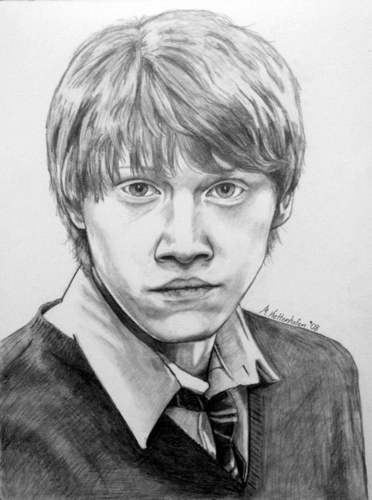 Ron Weasley's thrilling coloring book