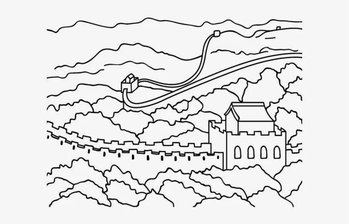 Картинка китайской стены распечатать