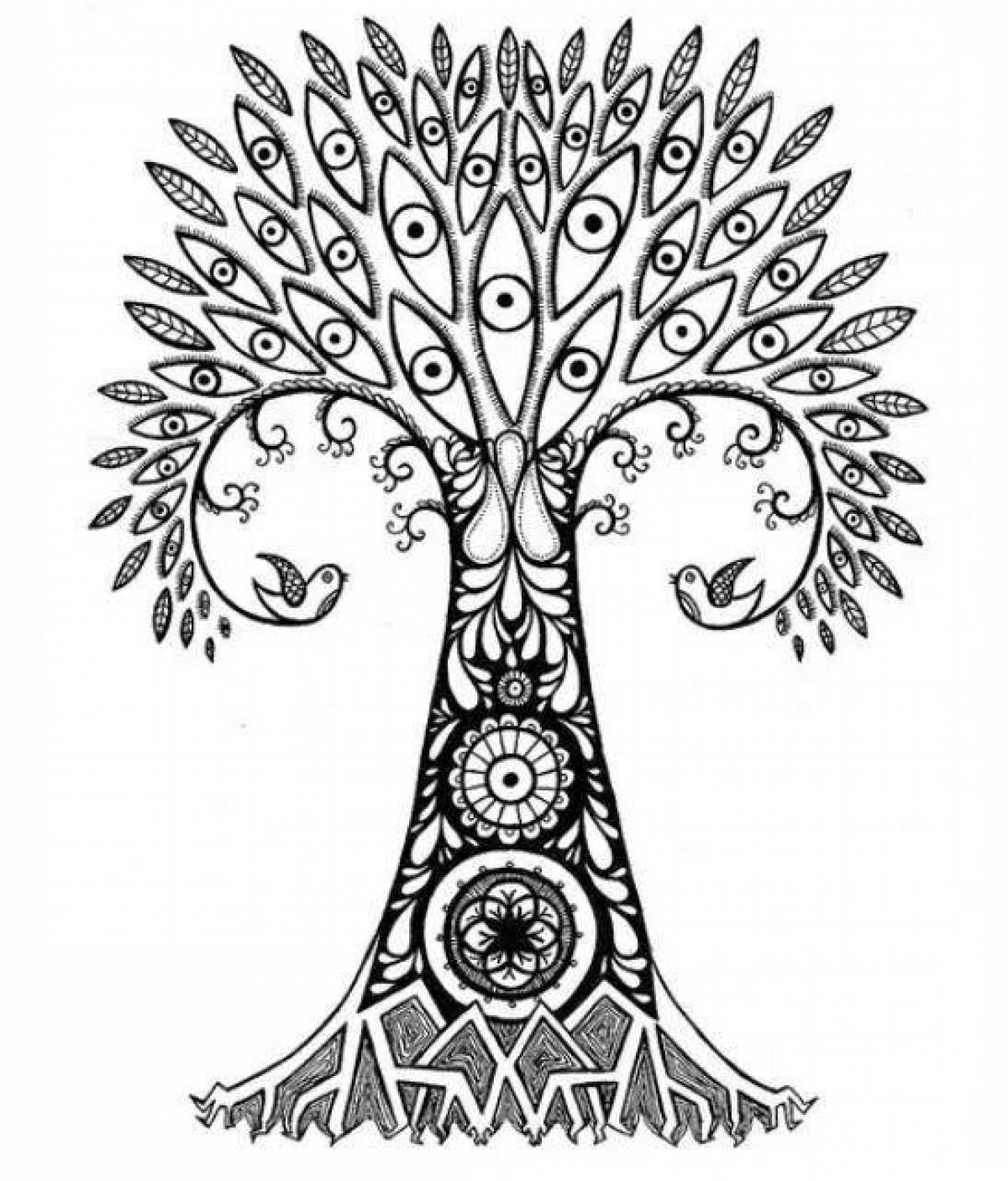 Мотив дерево. Символ мирового древа Древо жизни. Образ мирового дерева. Образ мирового древа. Орнамент дерево.