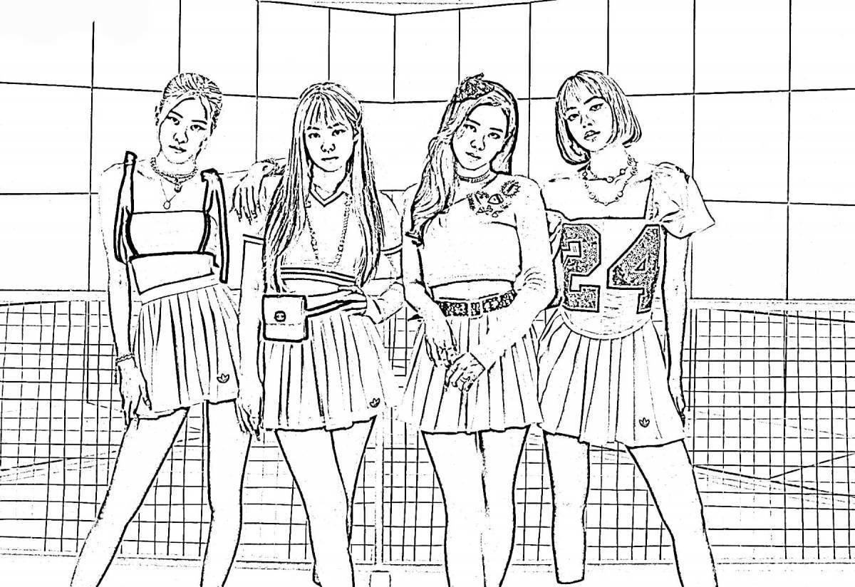 Black pink ластик рисунок