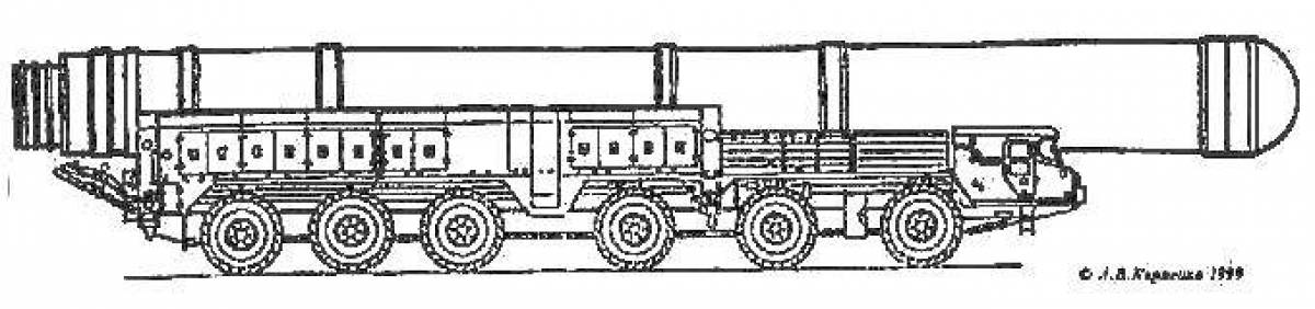 Как нарисовать ракетный комплекс