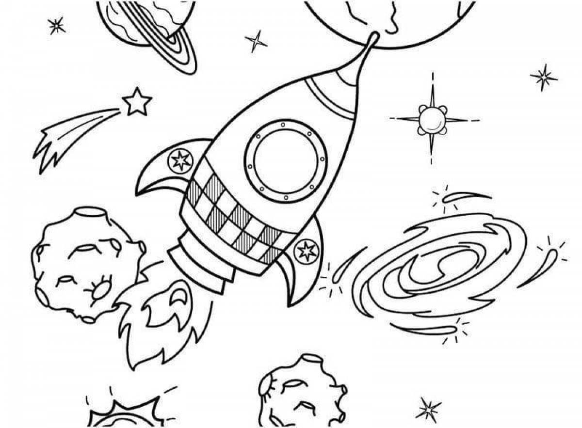 Детские раскраски ко дню космонавтики. Раскраска. В космосе. Космос раскраска для детей. Раскраски ко Дню космонавтики. Детские раскраски космос.