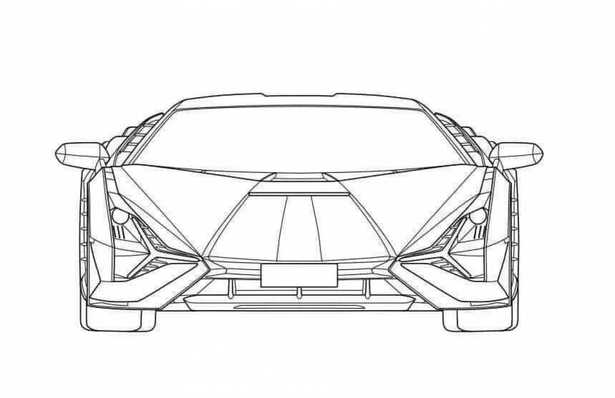 Lamborghini sian рисунок