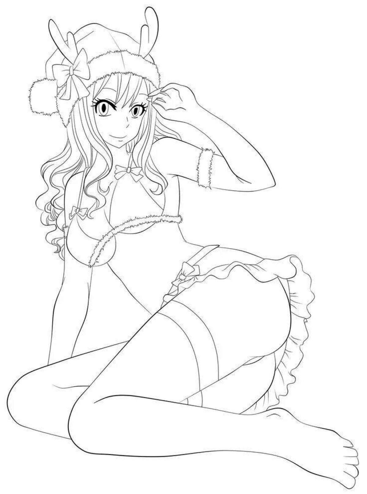 Coloring page divine anime sex