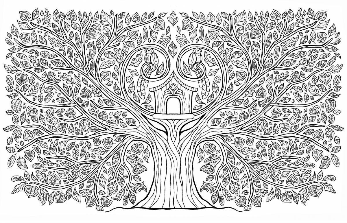 Palace tree of life coloring page