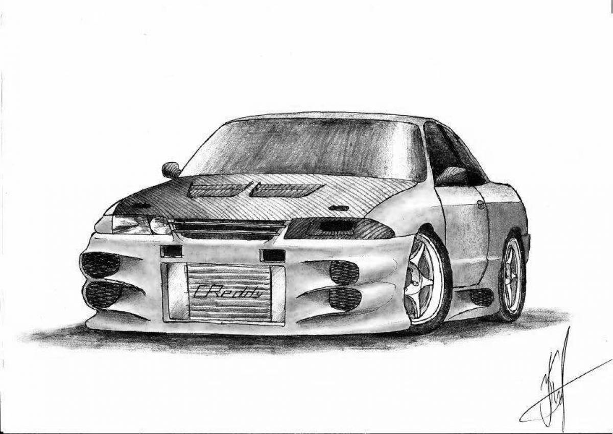 Amazing drift cramps coloring pages