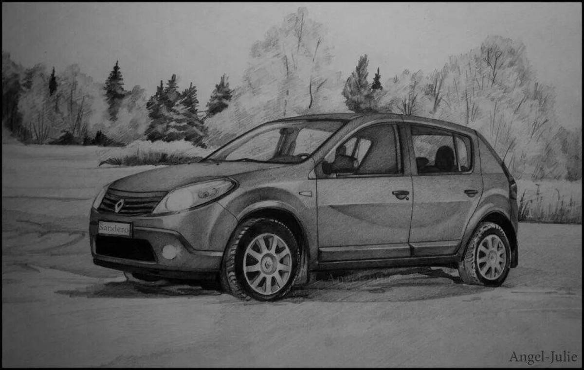 Renault sandero fun coloring
