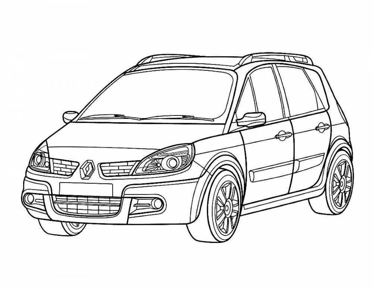 Fabulous renault sandero coloring page