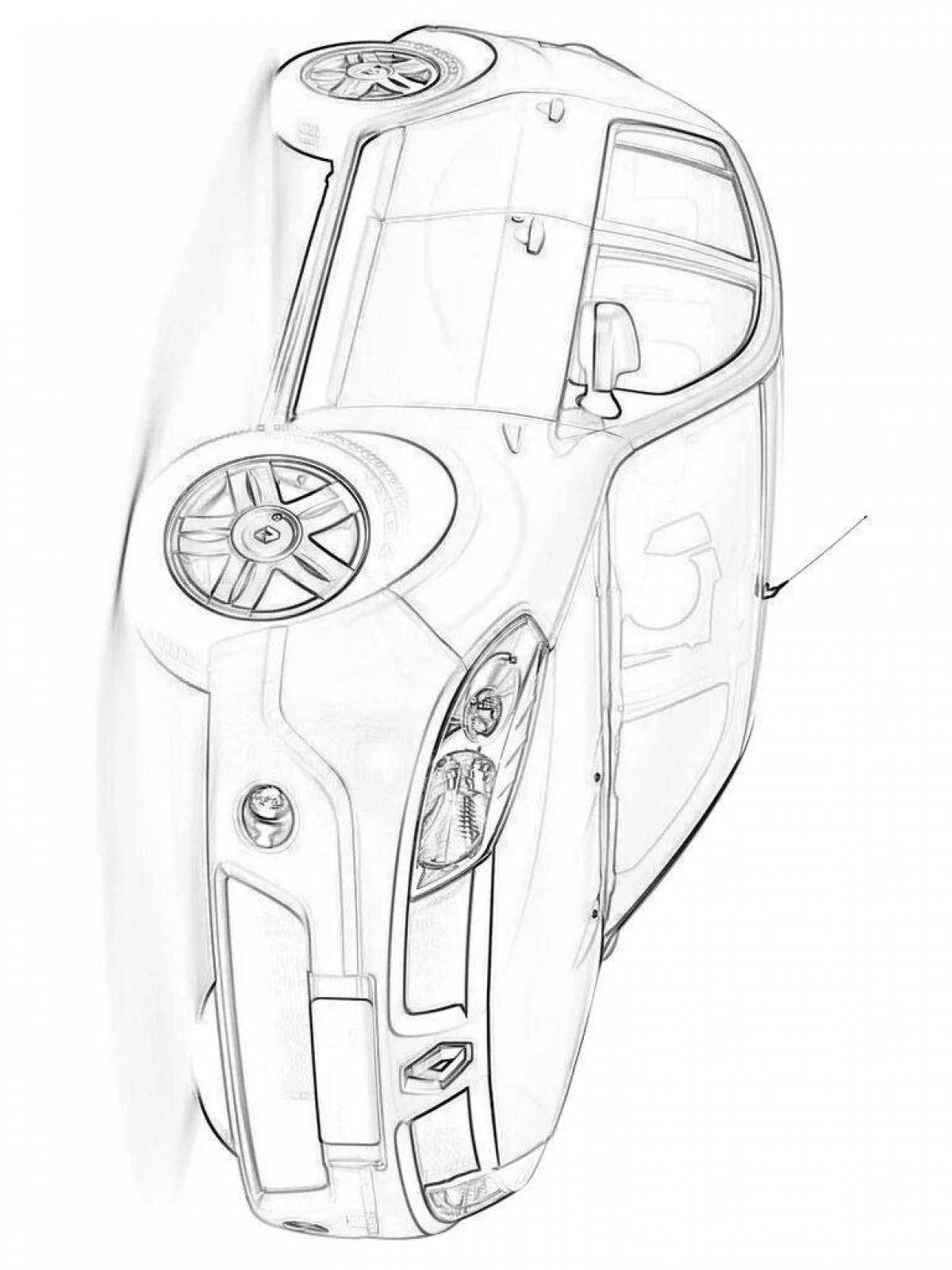 Amazing coloring renault sandero