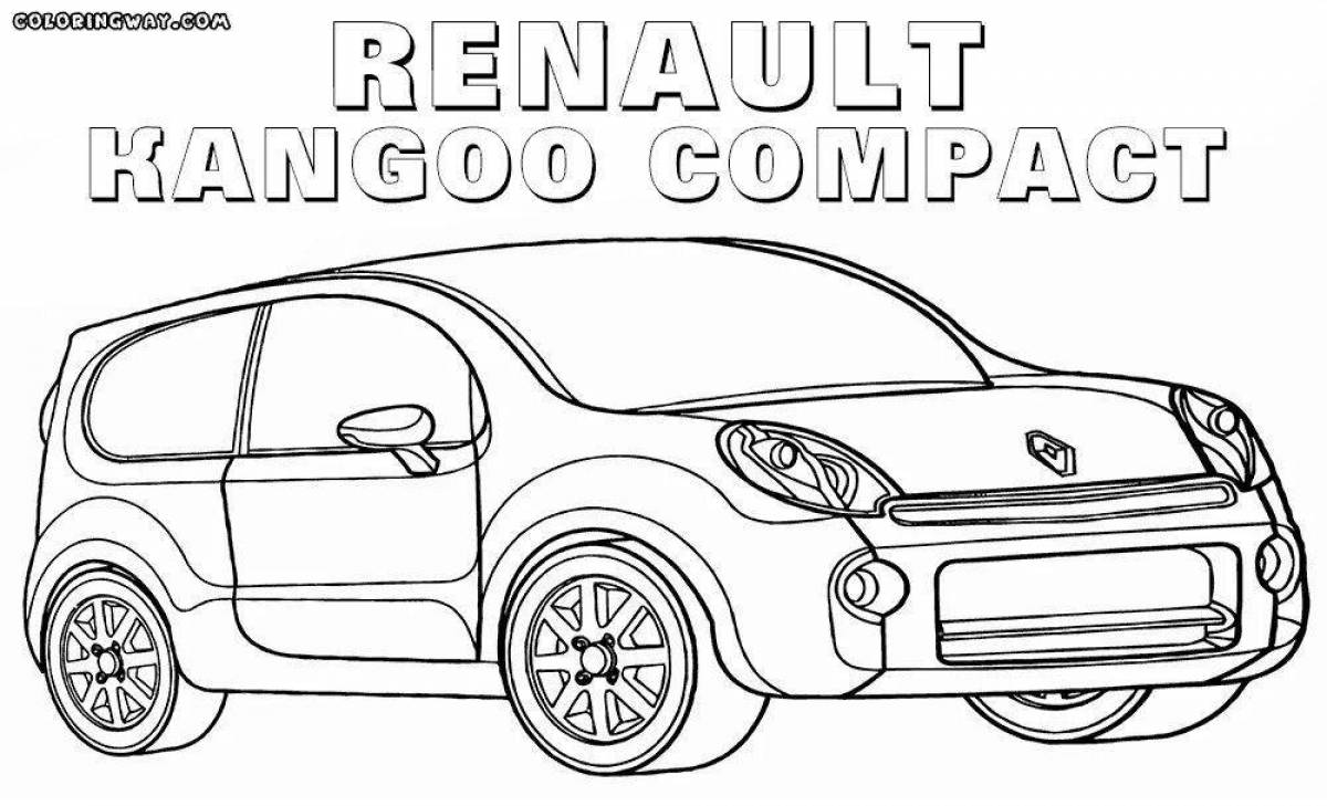 Renault sandero amazing coloring book
