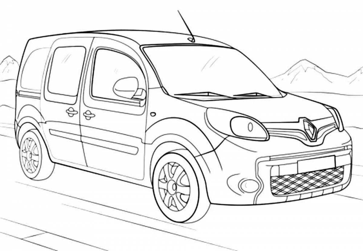 Lovely renault sandero coloring page