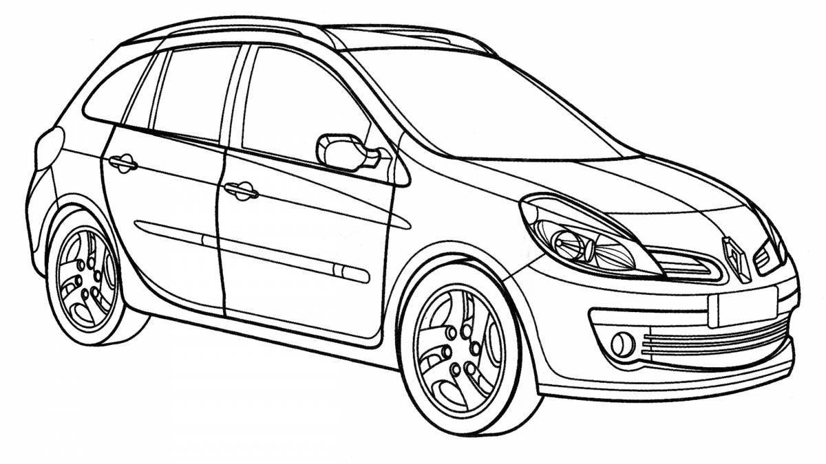 Renault sandero coloring page is impressive
