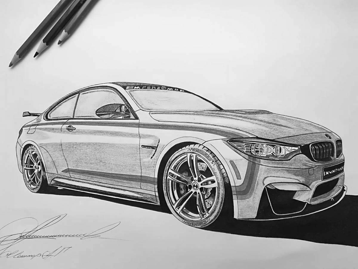Bmw m4 spectacular coloring