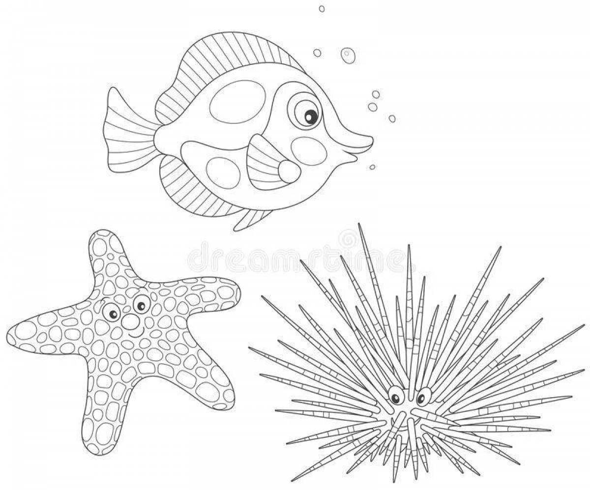 Shiny Marine Coloring Page