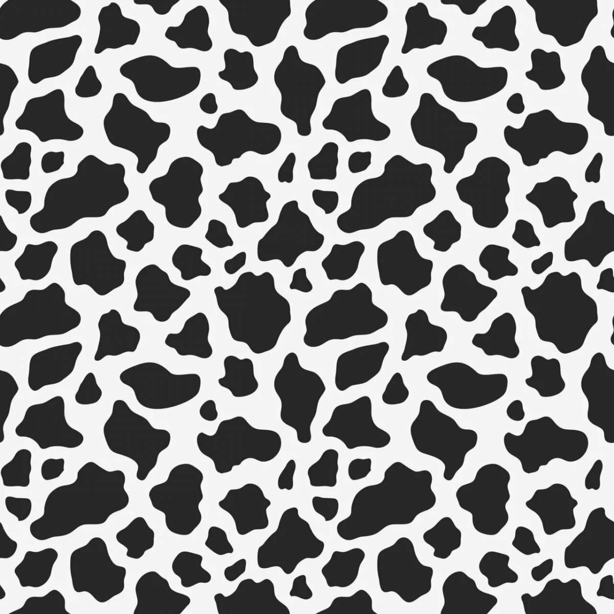 Fun cow print coloring book