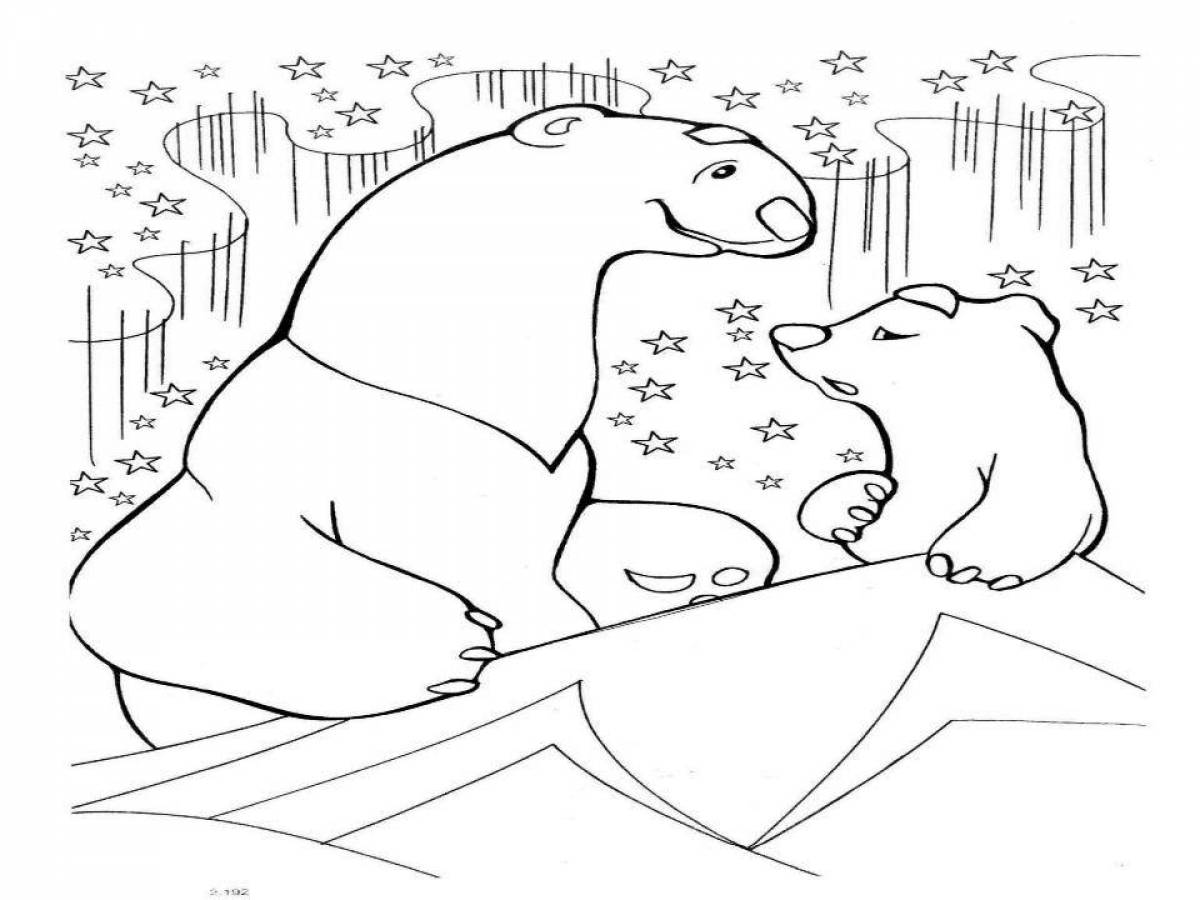 Incredible umka bear coloring book