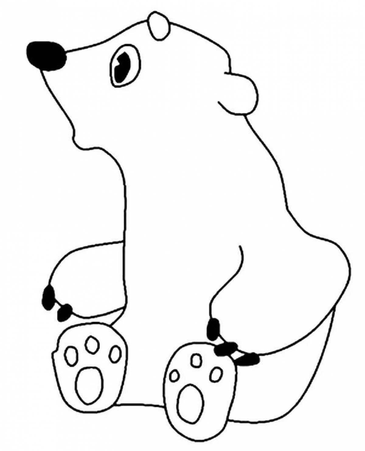 Coloring page amazing umka bear