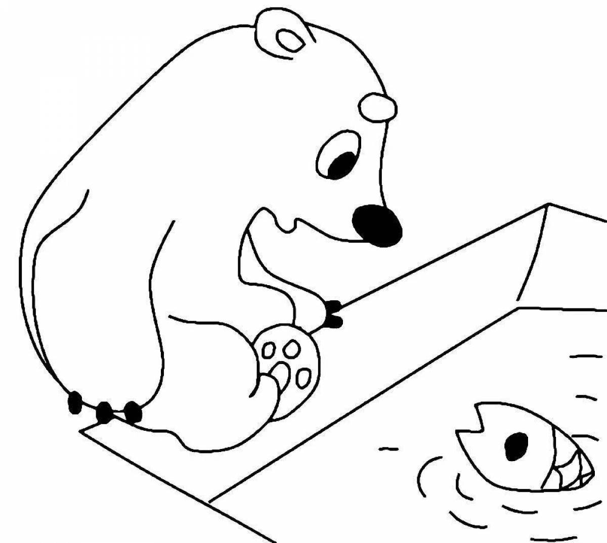Umka bear coloring page