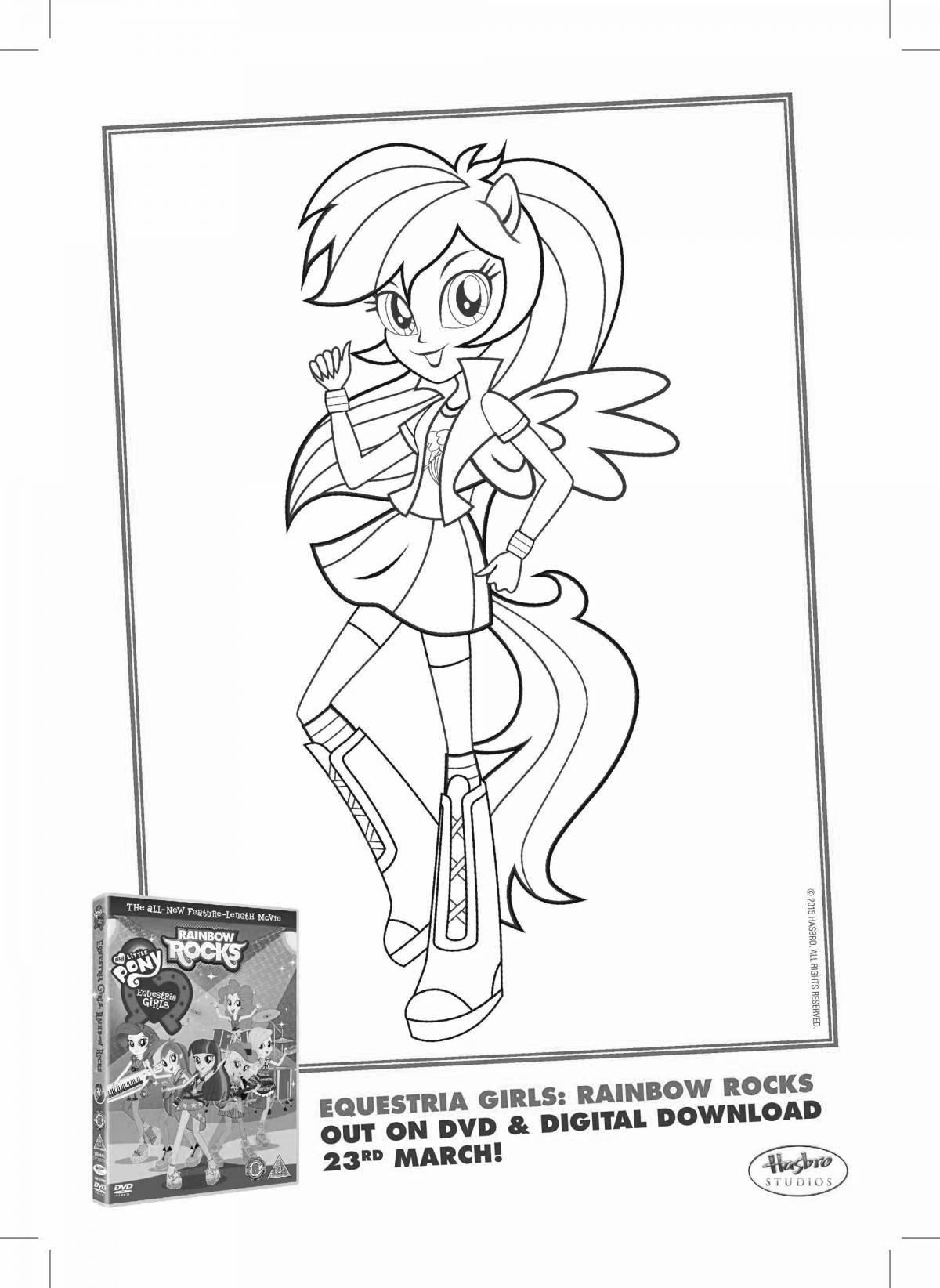 Joyful rainbow coloring high