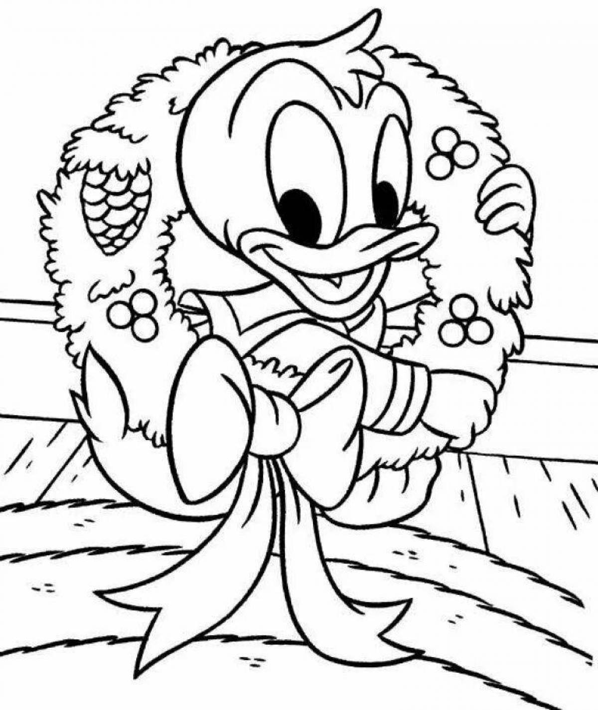 Happy date cartoon coloring page
