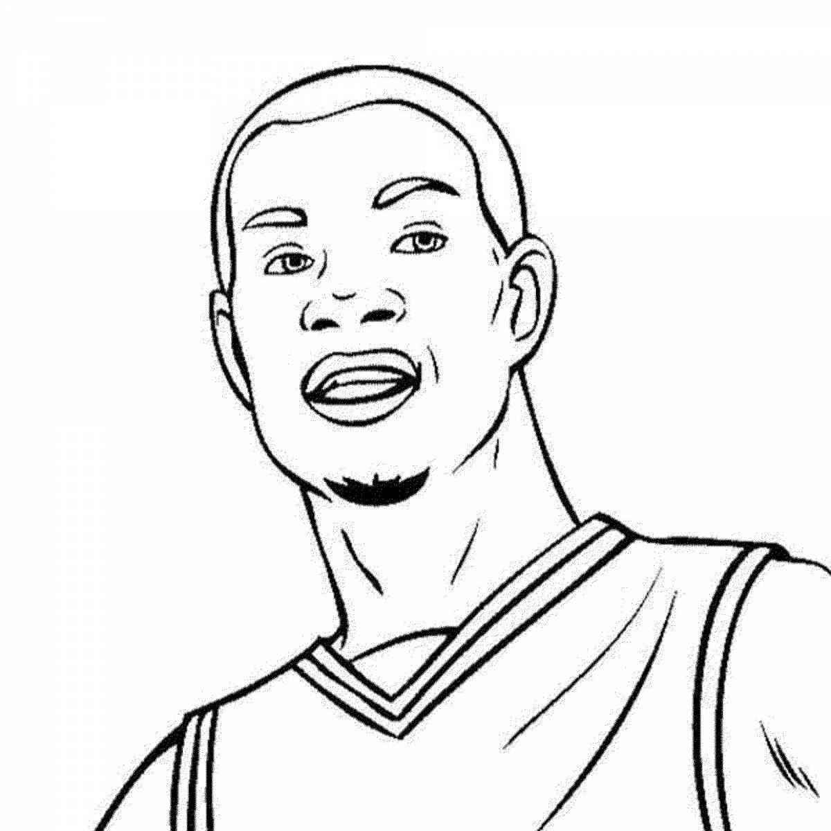 Lebron james' outstanding coloring book