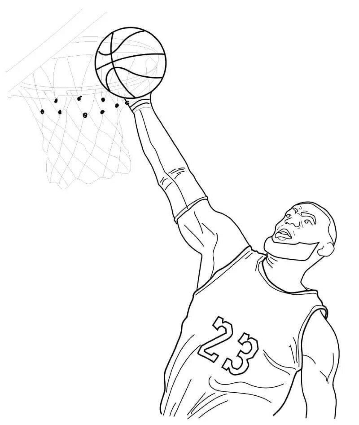 Lebron james reference coloring