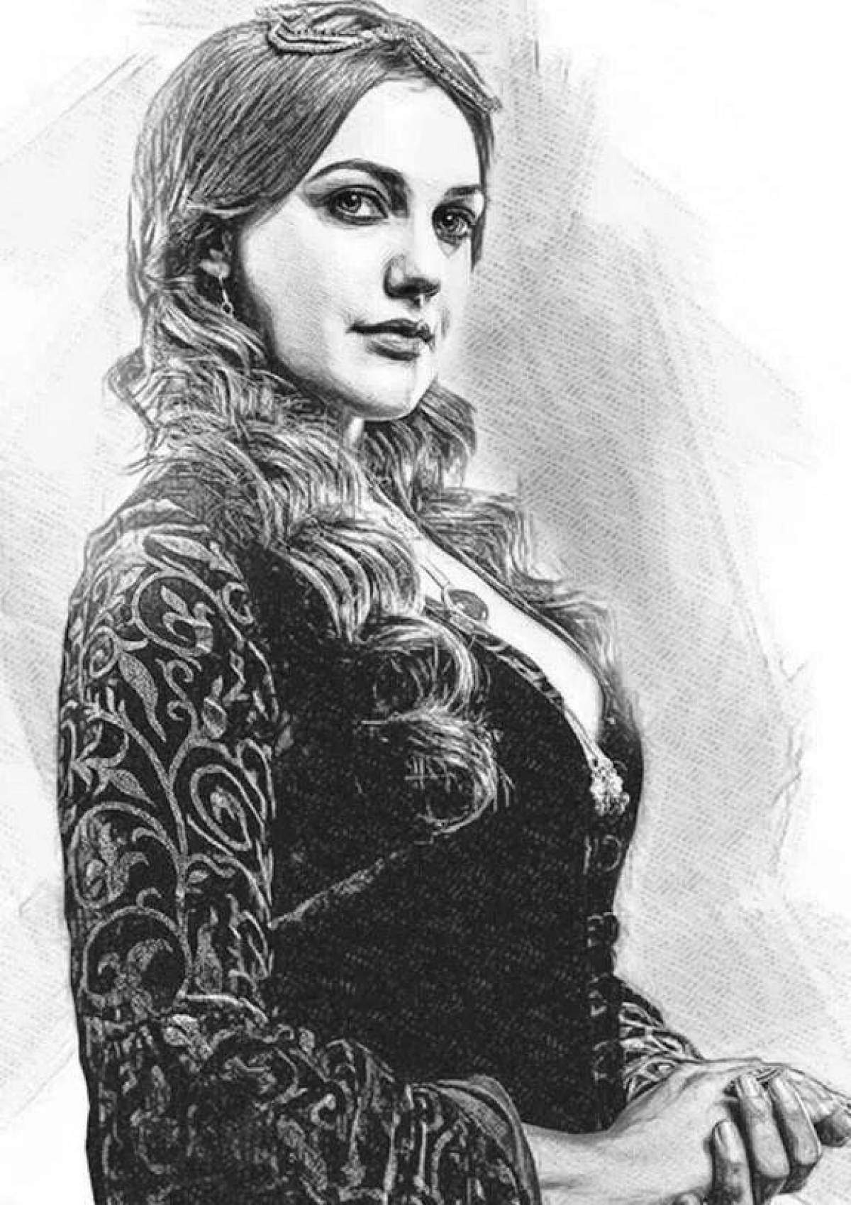 Раскраска возвышенный хурем султан