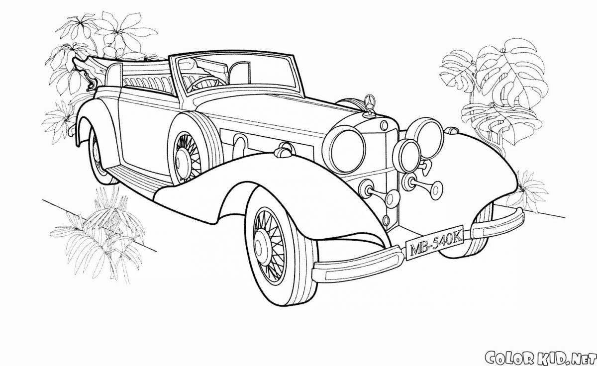 Amazing cars coloring page