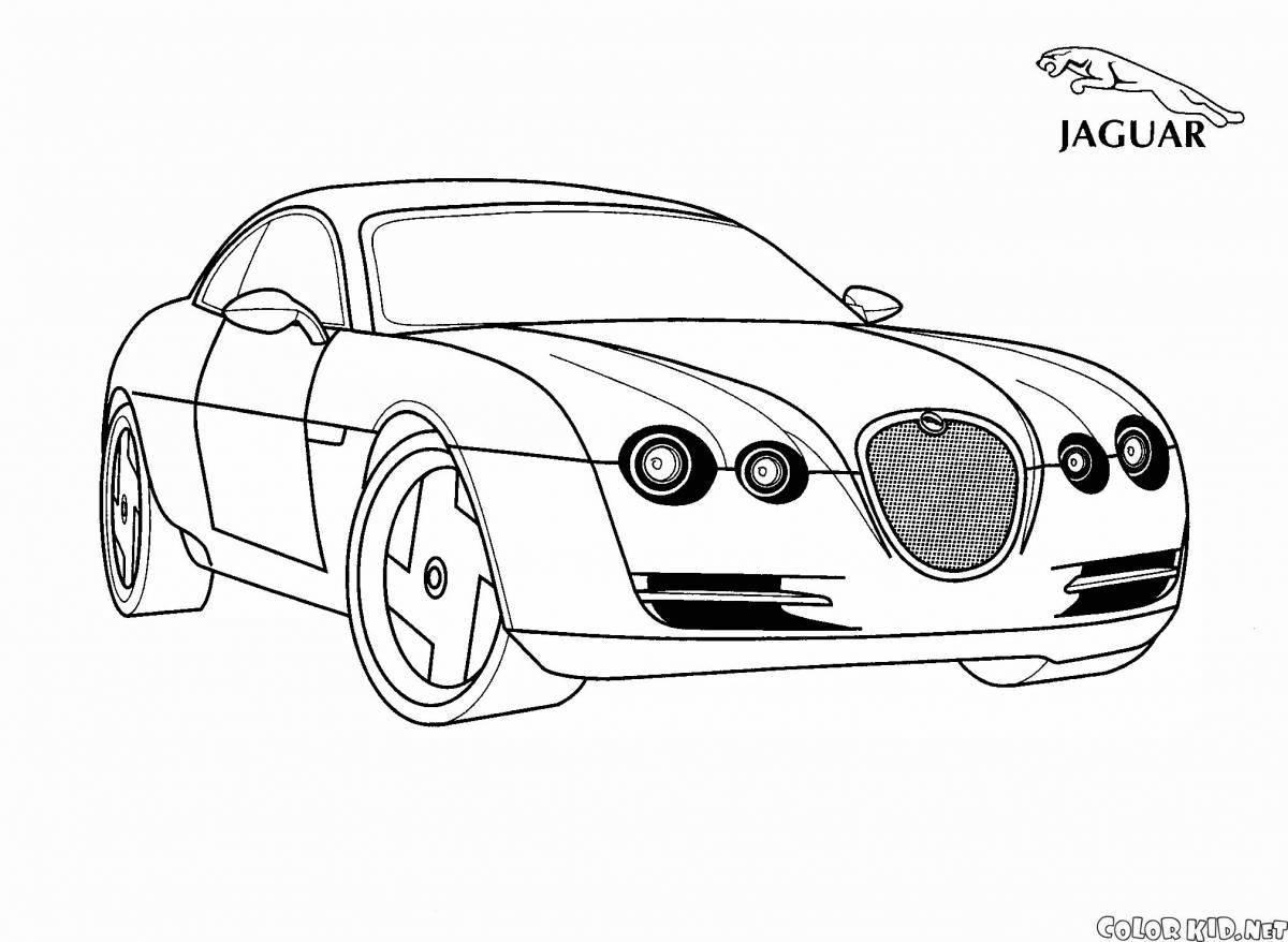 Glitter cars coloring book