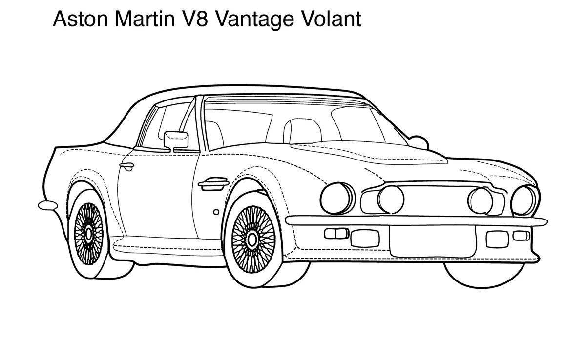 Awesome supercar coloring page
