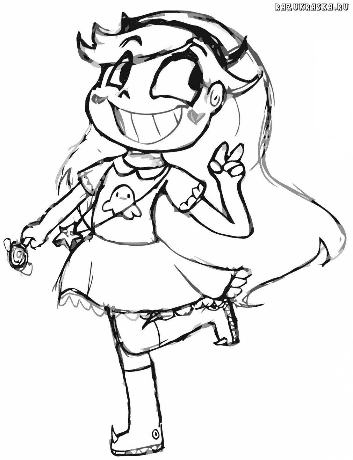 Tempting Star Princess Coloring Page